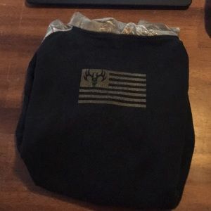 Hoodie Camo flag, good, and sleeves.